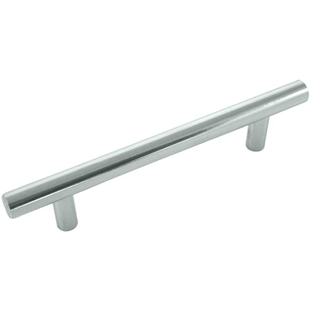 Laurey Steel T-Bar Pull, Polished Chrome, 4" 87226